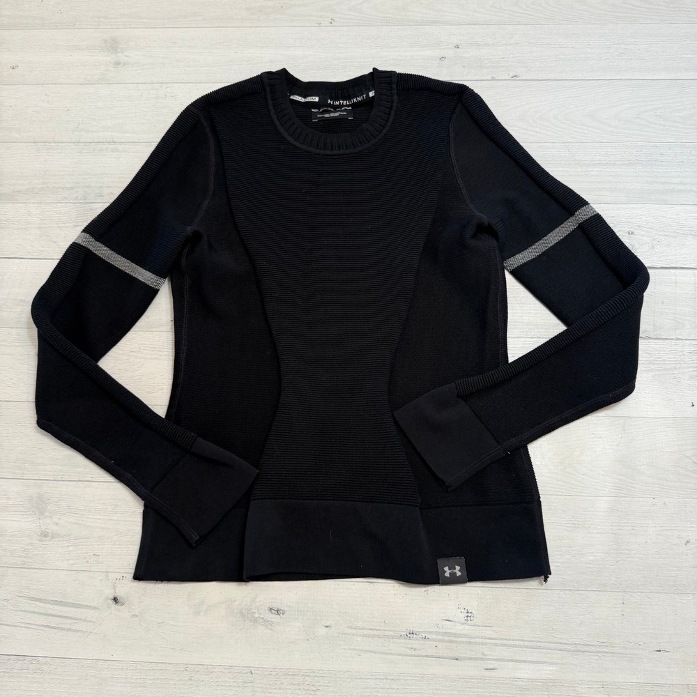 Under Armour Women UA INTELLIKNIT Phantom Sweater Black Womens small‎